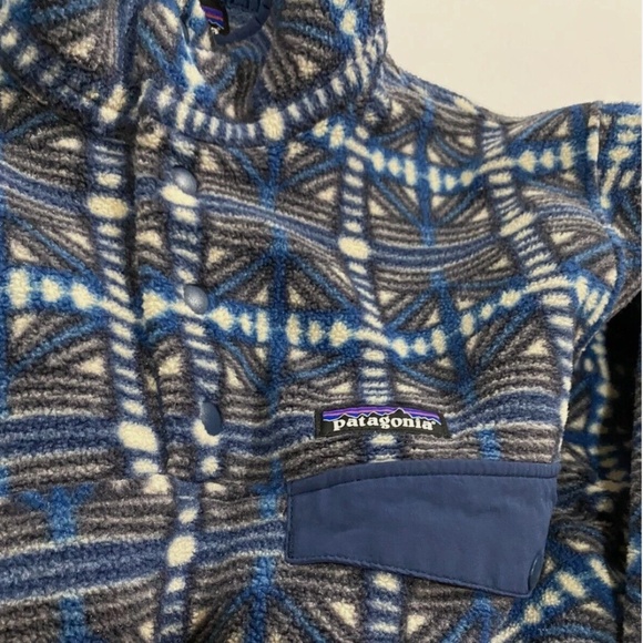 Blue Patagonia Fleece Pullover - Picture 1 of 4